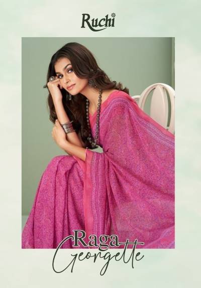 Raga Georgette By Ruchi Fancy Georgette Saree Collection